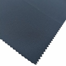 100% Polyester Mechanical Stretch plain 150D*150D fabric for jacket & wind coat with Milky TPU (2 Layers)