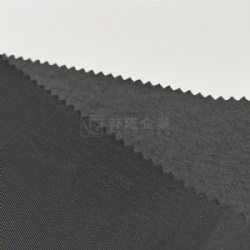 50% Nylon 50% PU Micro Edging Twill Fabric Textile Woven Nylon black with PU face